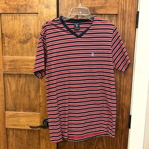 Polo striped v neck tshirt